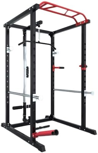 Power Cage for Home Gym, Multi-Functional Squat Rack with Bench Stand